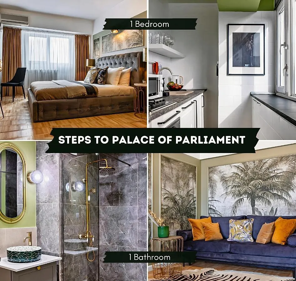 Designer Flat For 4, Heart Of Bucharest, Kitchen Villa
